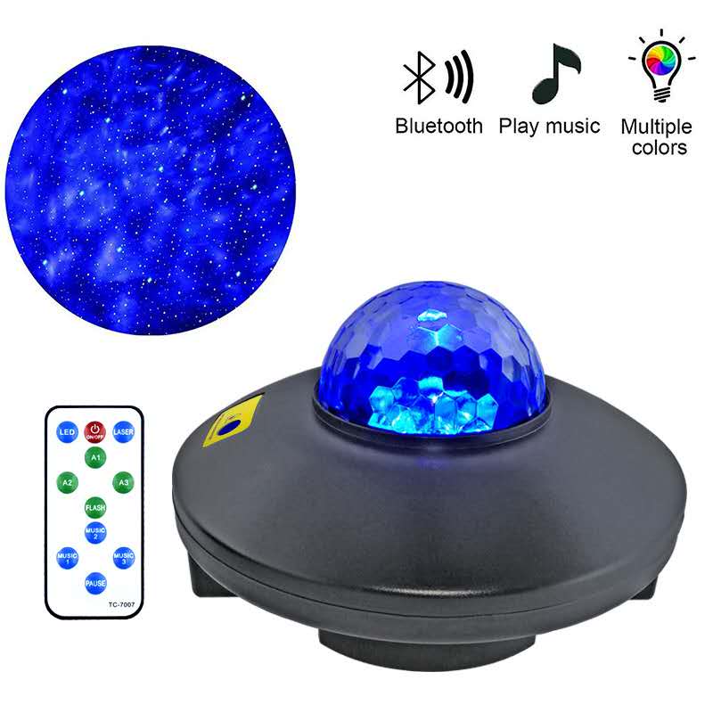 Bluetooth Ocean Wave Starry Projector Night Light