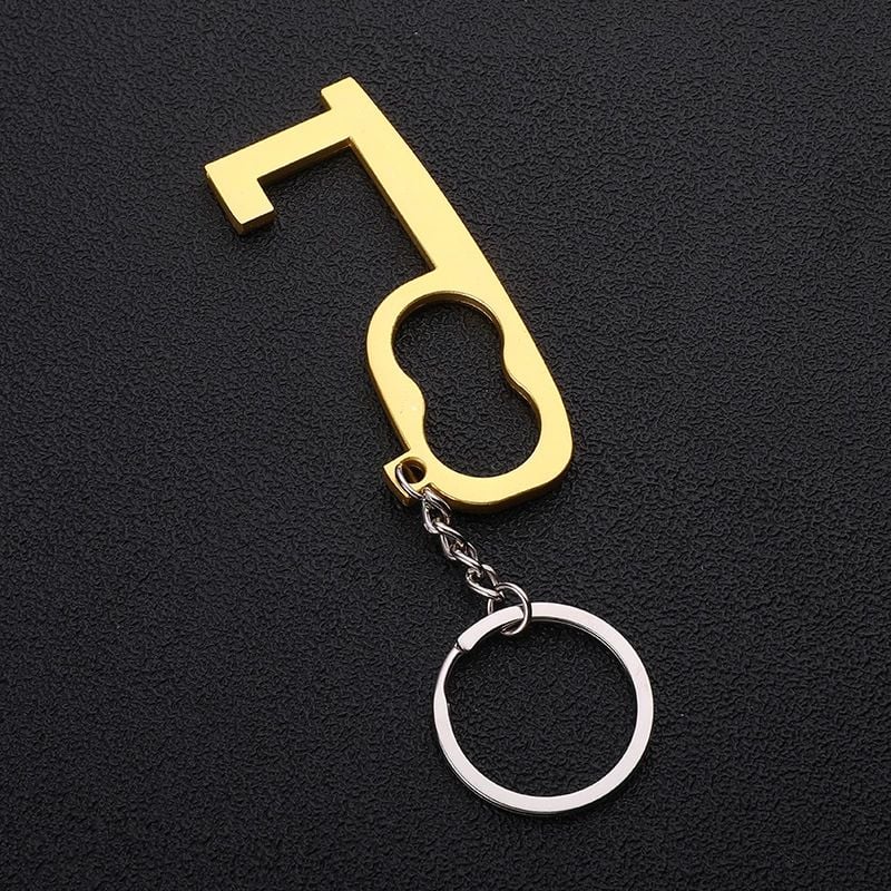 No Touch Door Keychain Utility Tool 