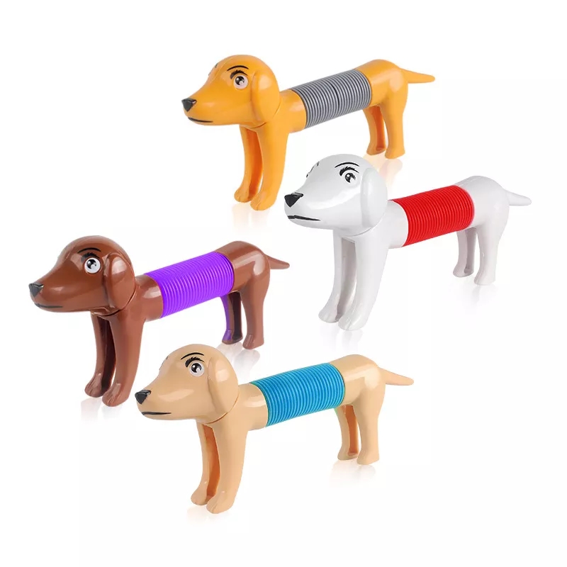 4PCS Pop Tubes Spring Dog Fidgets Toy