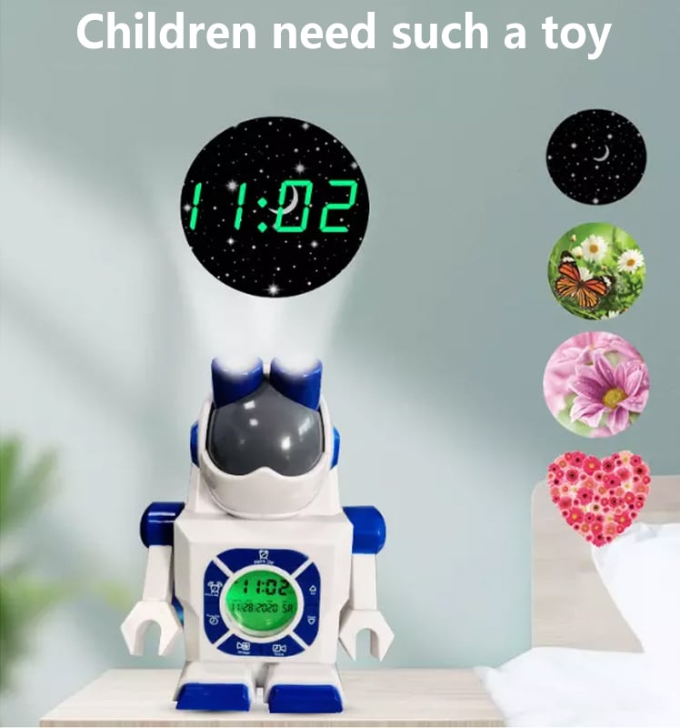 Robot Projection Alarm Clock