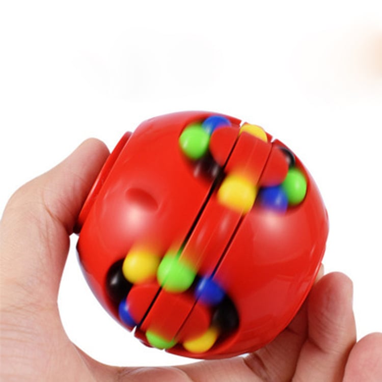 3D Puzzle Hamburger Rotating Magic Bean Cube Fidget Toy