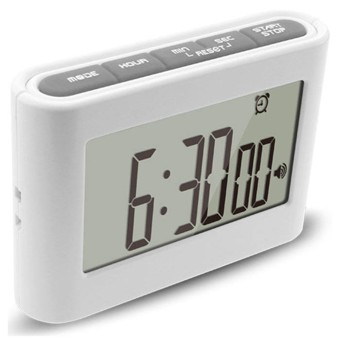 LCD Digital Kitchen Timer Alarm Clock with Magnetic Back and Retractable Stand
