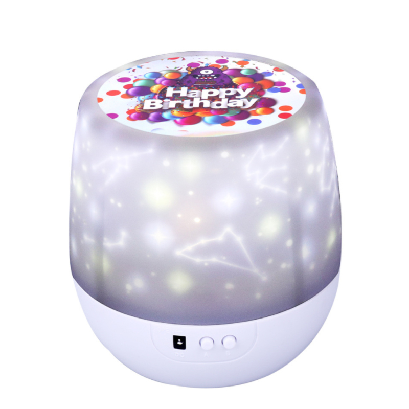 Colorful Rotating Star Projection Lamp Night Light for Kids